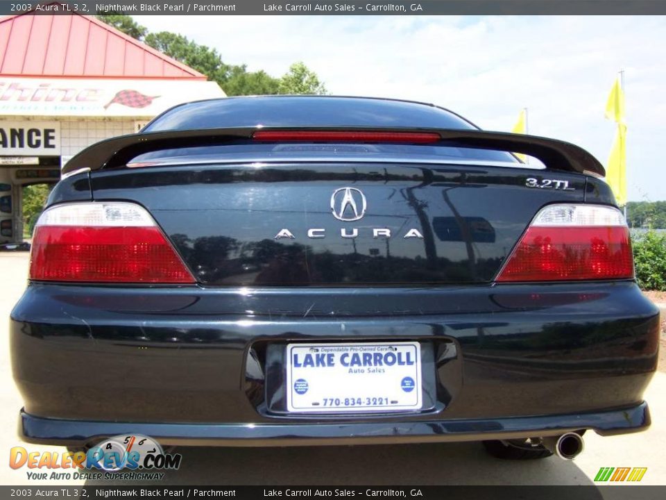 2003 Acura TL 3.2 Nighthawk Black Pearl / Parchment Photo #10