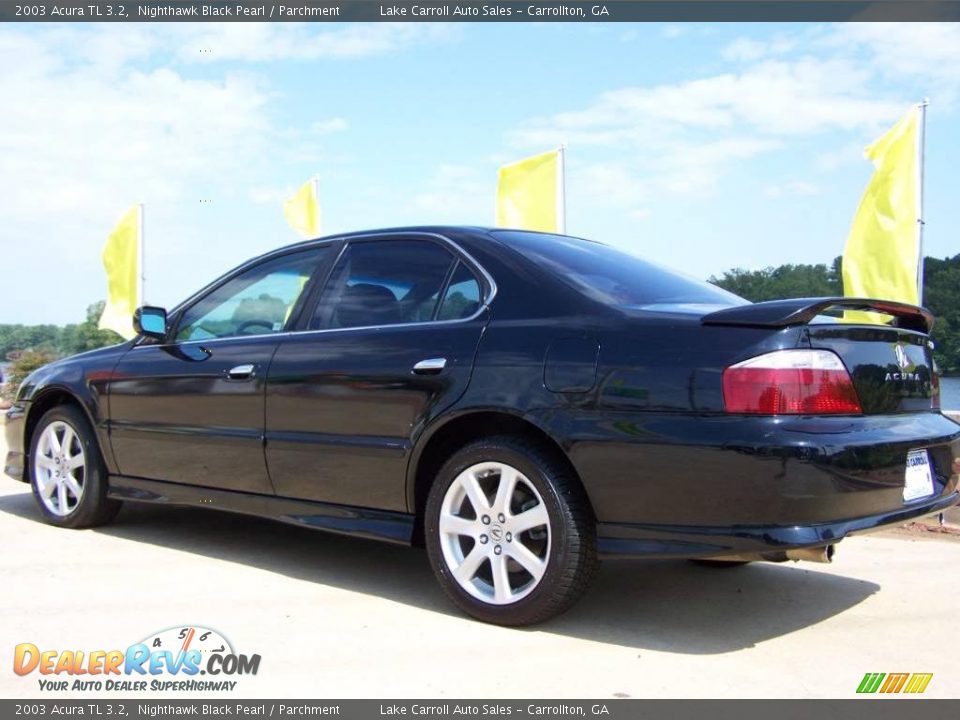 2003 Acura TL 3.2 Nighthawk Black Pearl / Parchment Photo #12