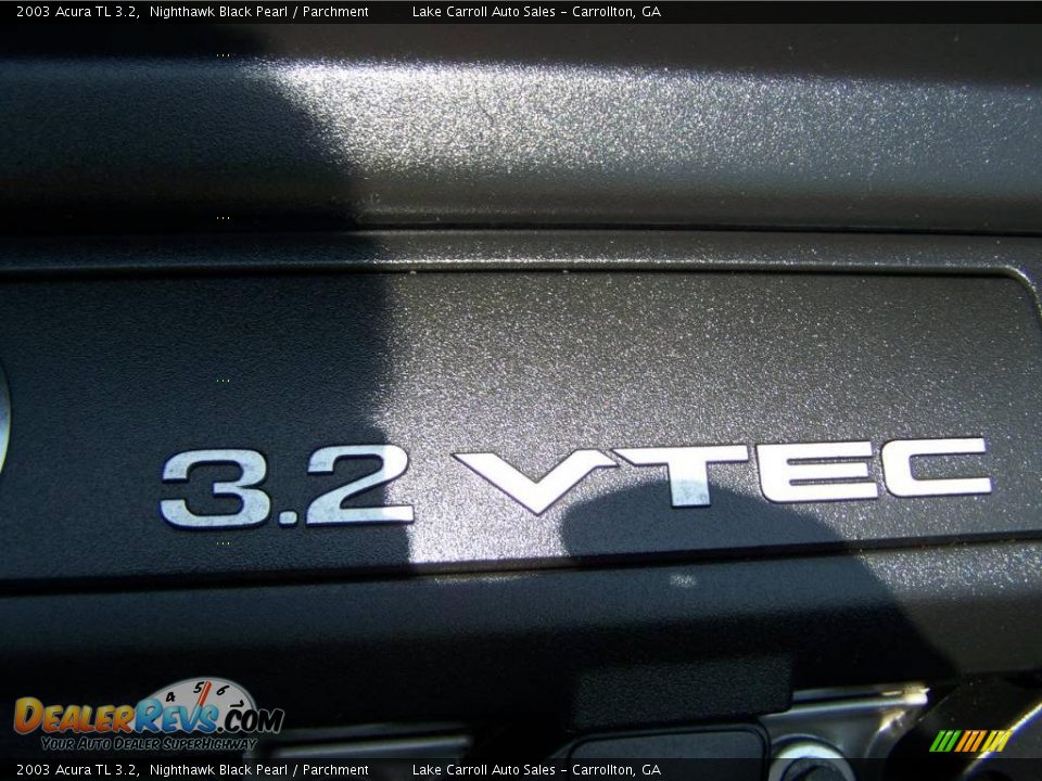 2003 Acura TL 3.2 Nighthawk Black Pearl / Parchment Photo #13