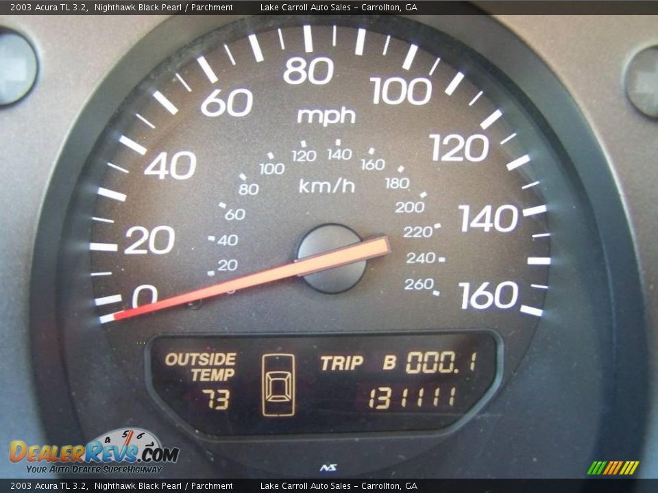 2003 Acura TL 3.2 Nighthawk Black Pearl / Parchment Photo #20