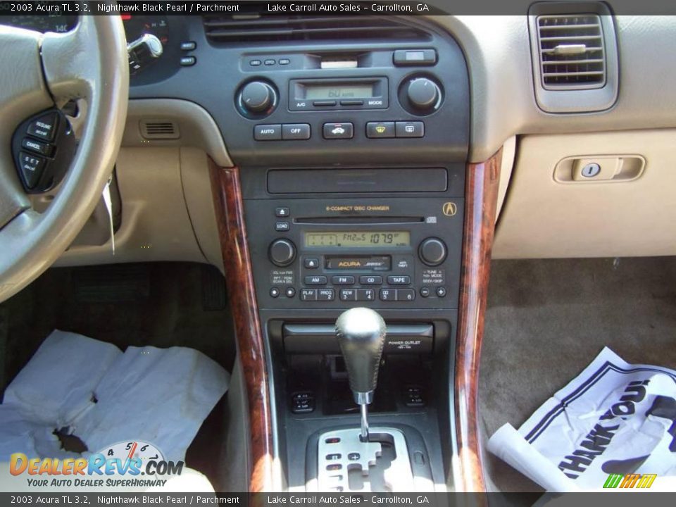 2003 Acura TL 3.2 Nighthawk Black Pearl / Parchment Photo #22