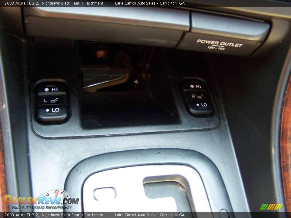 2003 Acura TL 3.2 Nighthawk Black Pearl / Parchment Photo #31