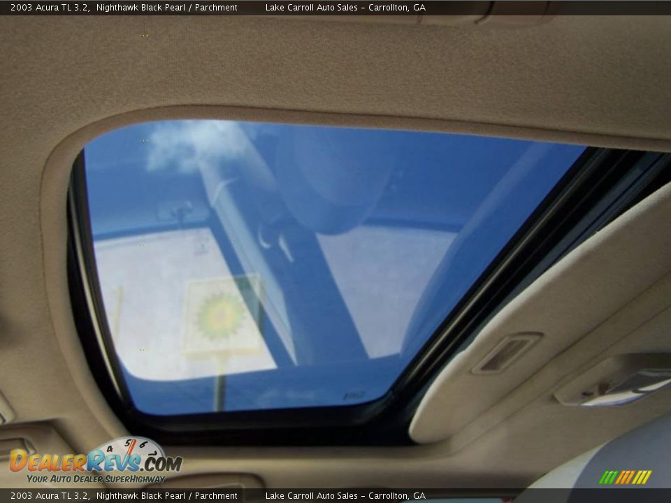 2003 Acura TL 3.2 Nighthawk Black Pearl / Parchment Photo #32