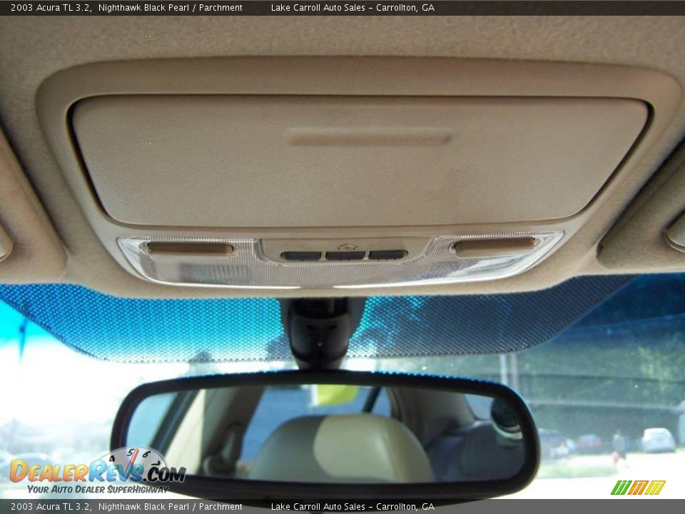 2003 Acura TL 3.2 Nighthawk Black Pearl / Parchment Photo #33