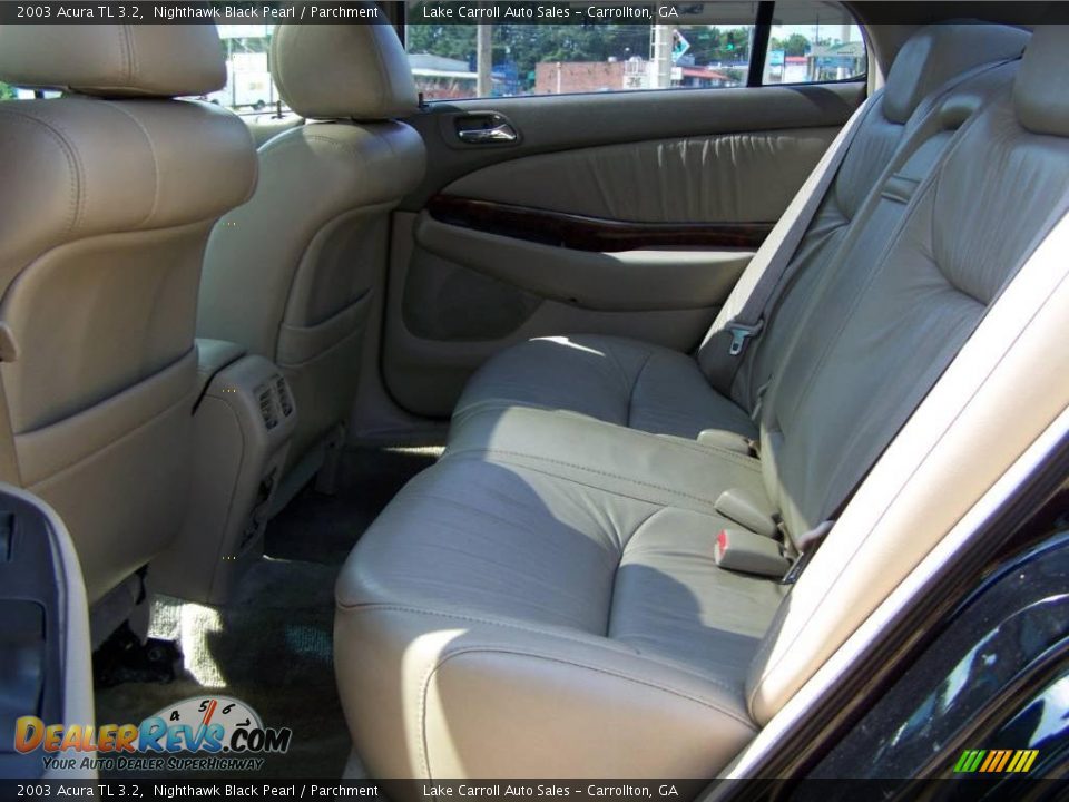 2003 Acura TL 3.2 Nighthawk Black Pearl / Parchment Photo #36
