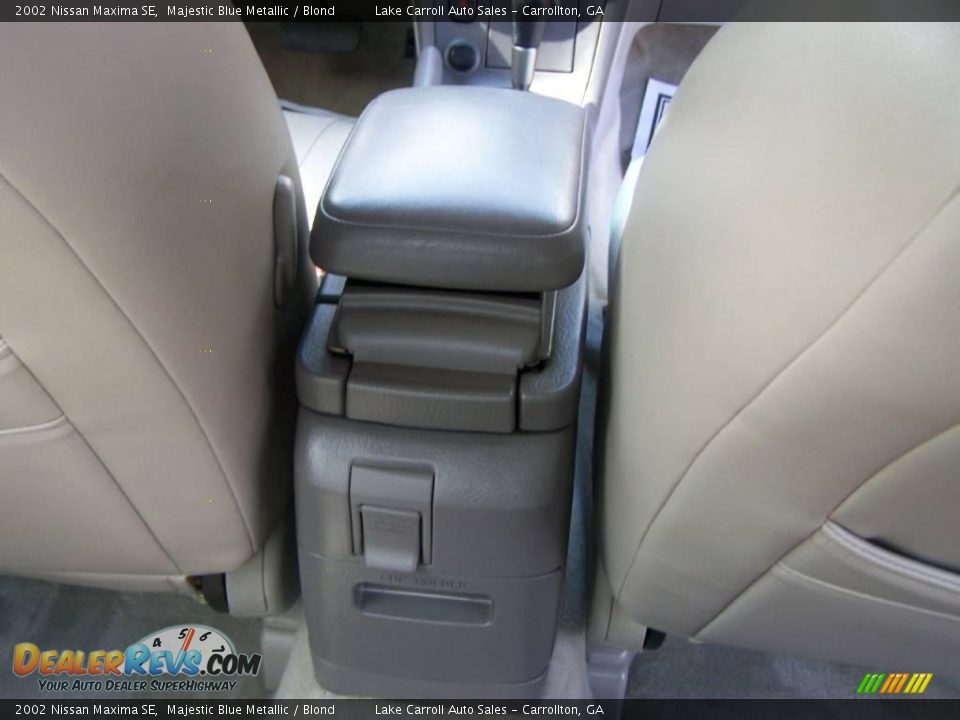 2002 Nissan Maxima SE Majestic Blue Metallic / Blond Photo #23