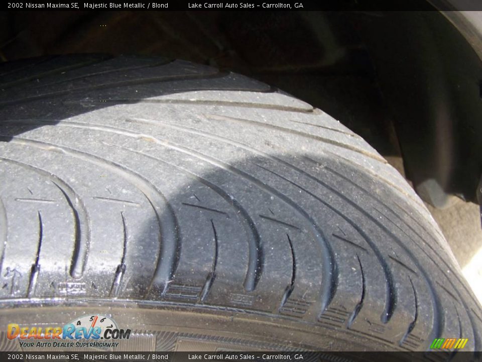 2002 Nissan Maxima SE Majestic Blue Metallic / Blond Photo #31