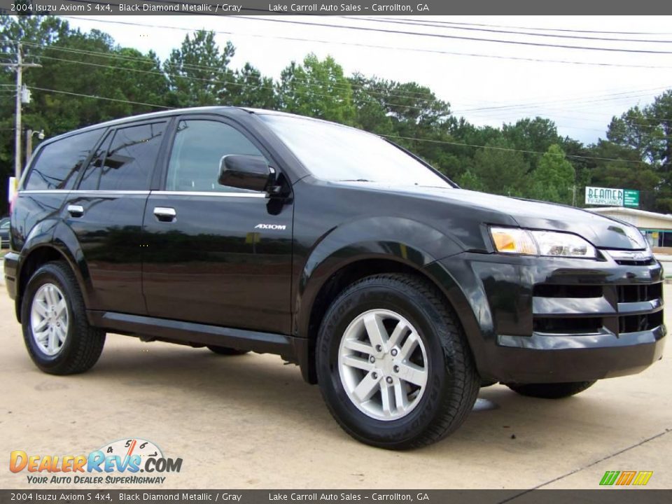 2004 Isuzu Axiom S 4x4 Black Diamond Metallic / Gray Photo #1