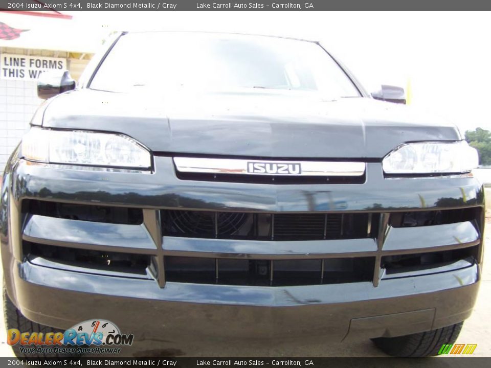 2004 Isuzu Axiom S 4x4 Black Diamond Metallic / Gray Photo #7