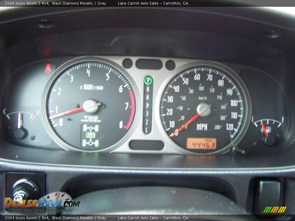 2004 Isuzu Axiom S 4x4 Black Diamond Metallic / Gray Photo #17