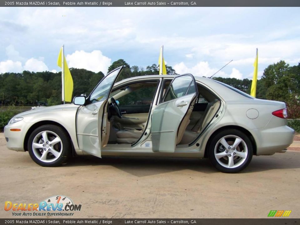 2005 Mazda MAZDA6 i Sedan Pebble Ash Metallic / Beige Photo #5