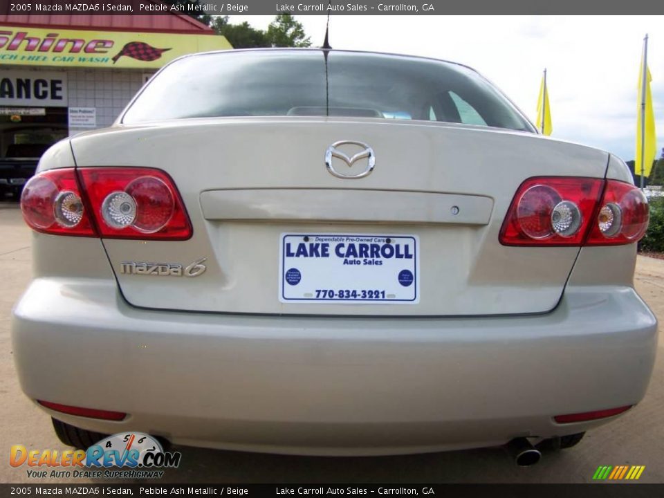 2005 Mazda MAZDA6 i Sedan Pebble Ash Metallic / Beige Photo #7
