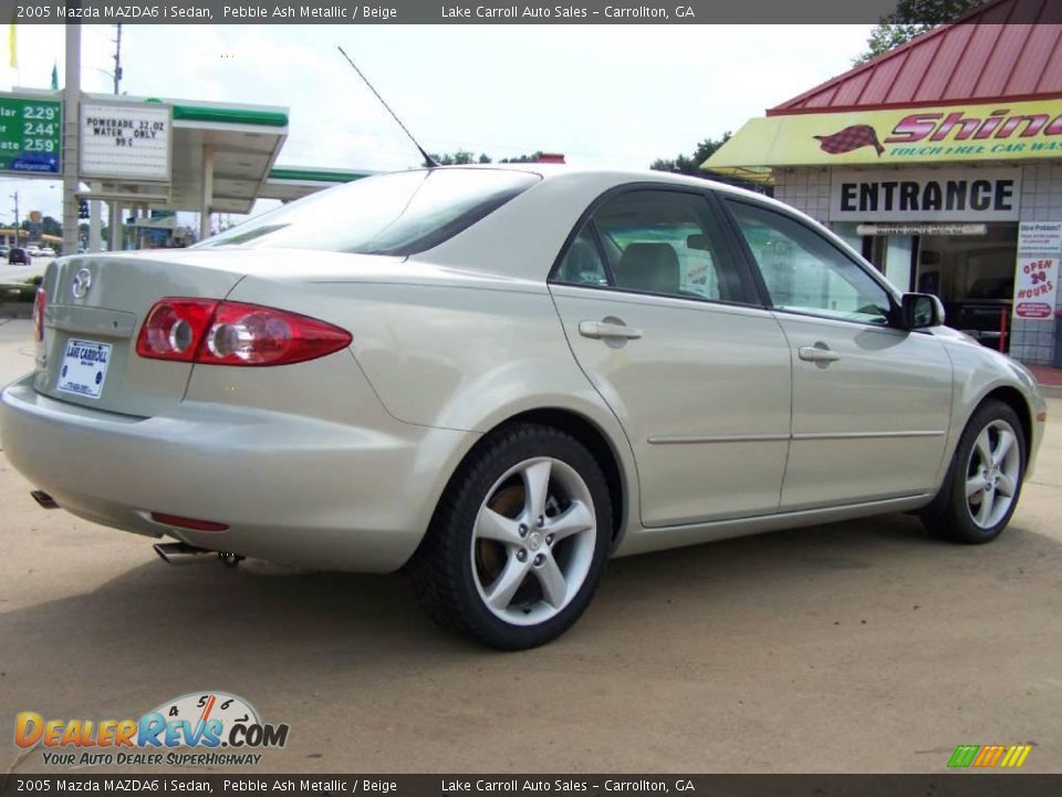 2005 Mazda MAZDA6 i Sedan Pebble Ash Metallic / Beige Photo #9