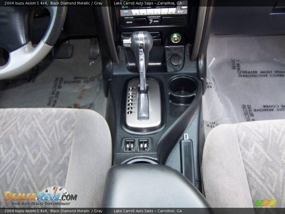 2004 Isuzu Axiom S 4x4 Black Diamond Metallic / Gray Photo #22