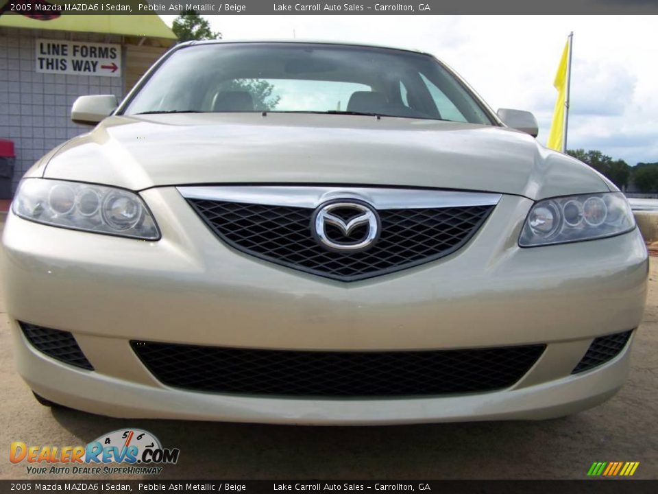 2005 Mazda MAZDA6 i Sedan Pebble Ash Metallic / Beige Photo #11
