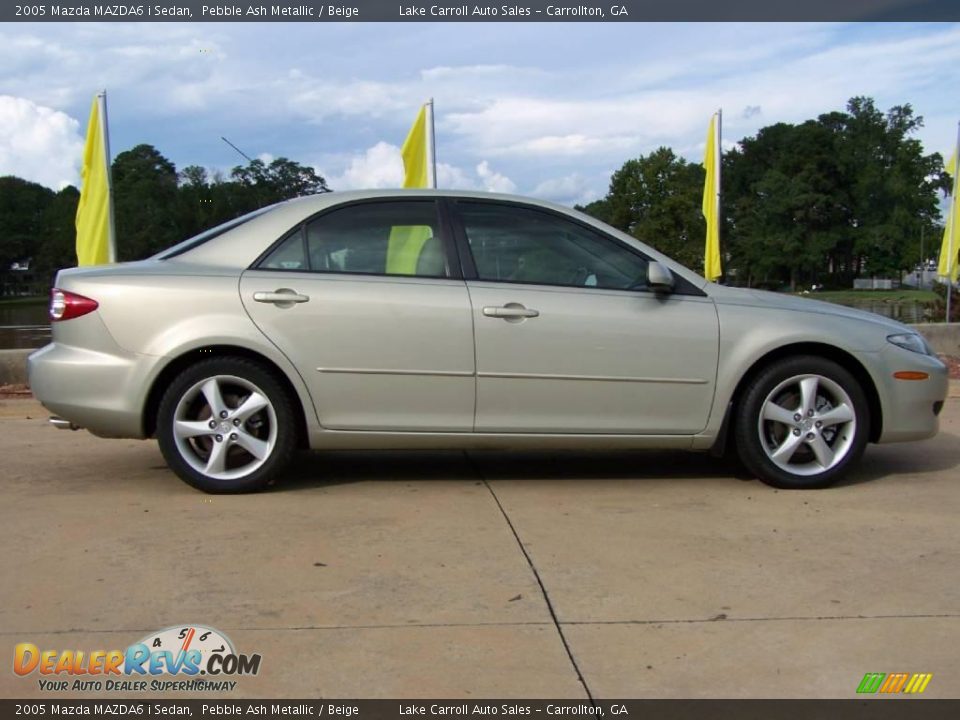 2005 Mazda MAZDA6 i Sedan Pebble Ash Metallic / Beige Photo #13