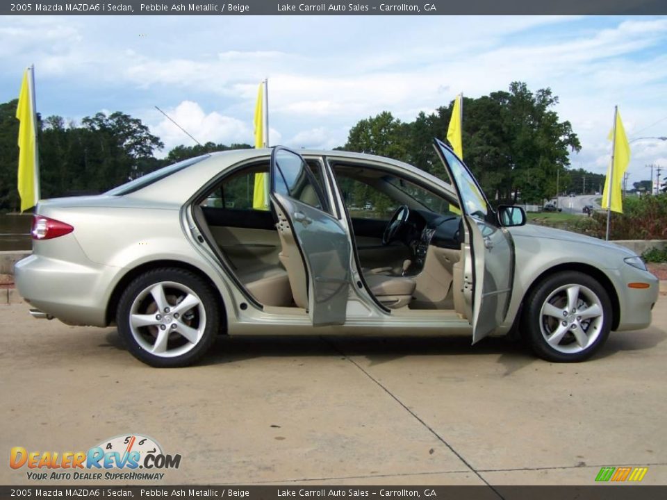 2005 Mazda MAZDA6 i Sedan Pebble Ash Metallic / Beige Photo #14