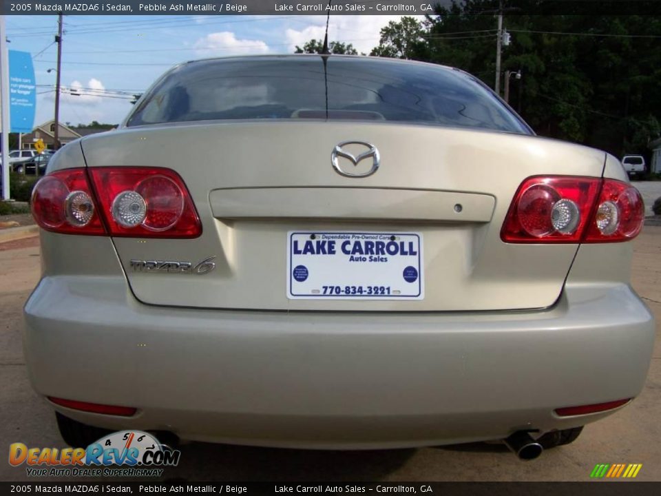 2005 Mazda MAZDA6 i Sedan Pebble Ash Metallic / Beige Photo #16
