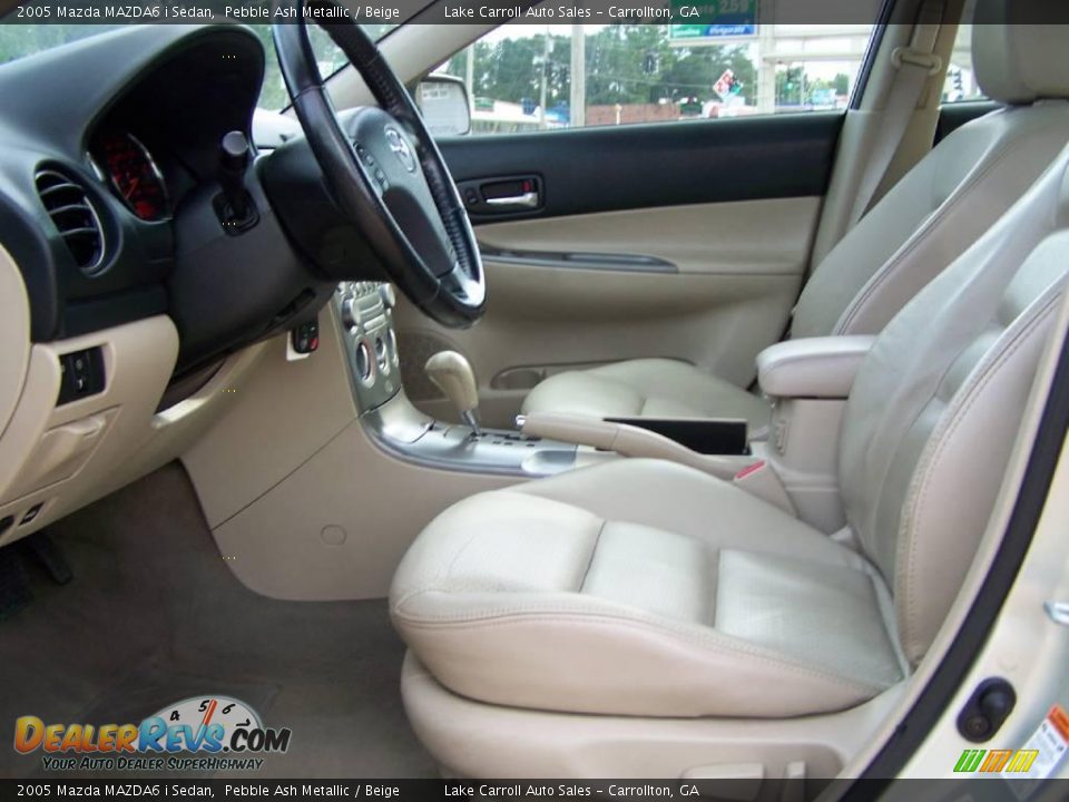 2005 Mazda MAZDA6 i Sedan Pebble Ash Metallic / Beige Photo #29