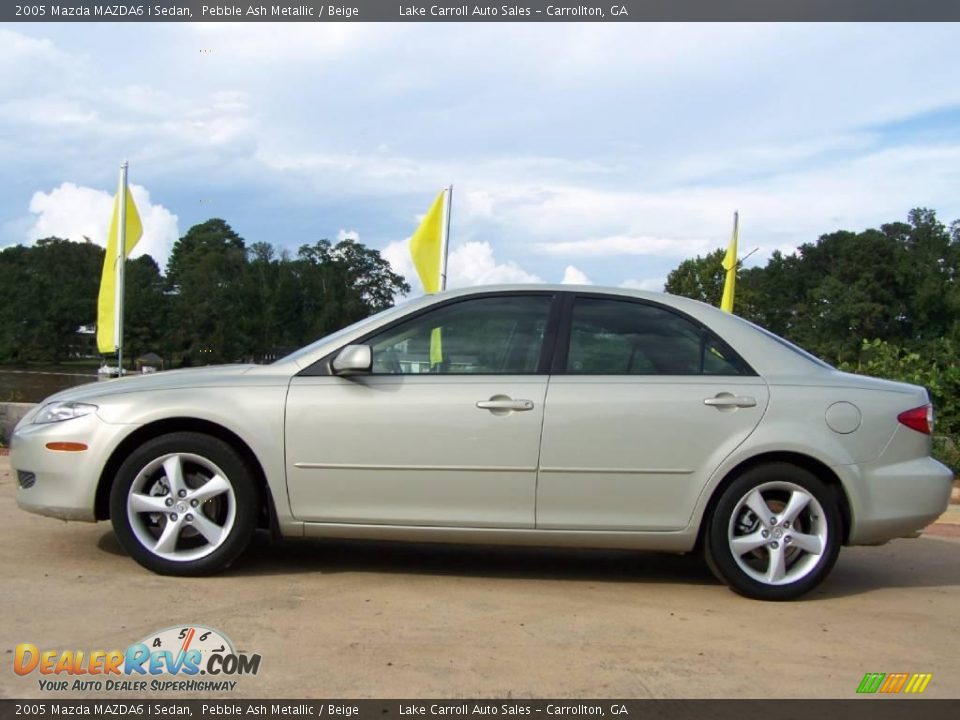2005 Mazda MAZDA6 i Sedan Pebble Ash Metallic / Beige Photo #30