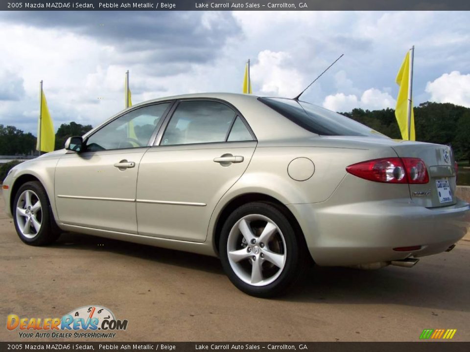 2005 Mazda MAZDA6 i Sedan Pebble Ash Metallic / Beige Photo #34