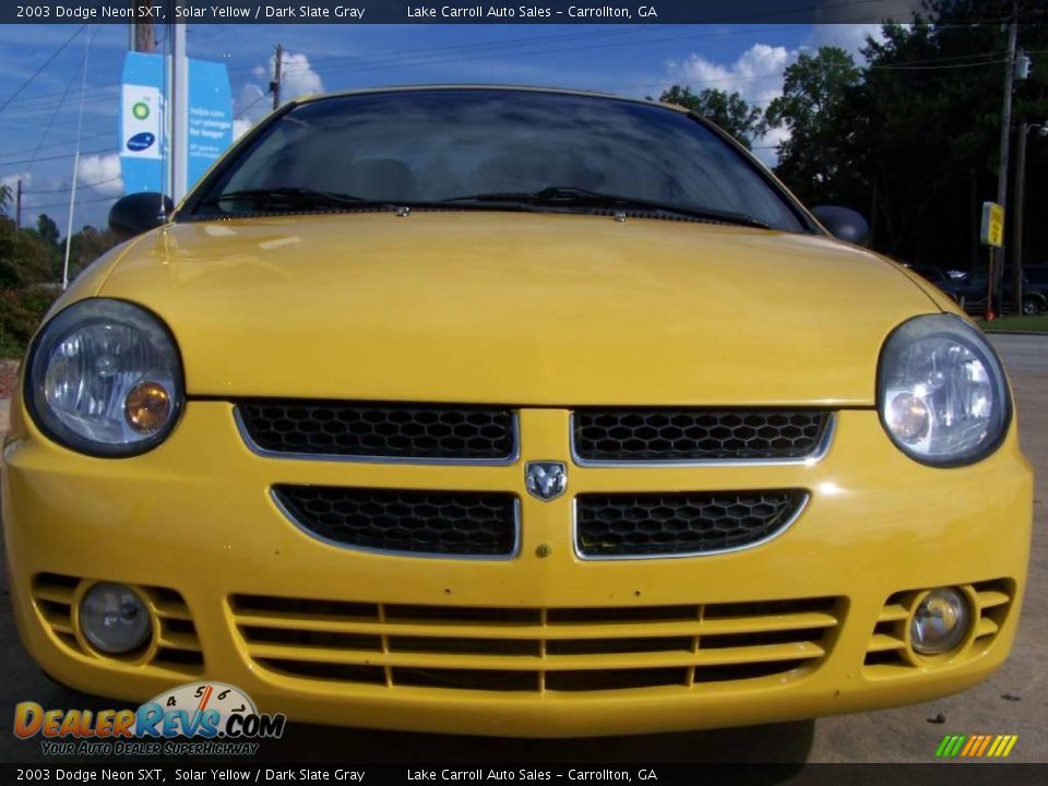 2003 Dodge Neon SXT Solar Yellow / Dark Slate Gray Photo #3