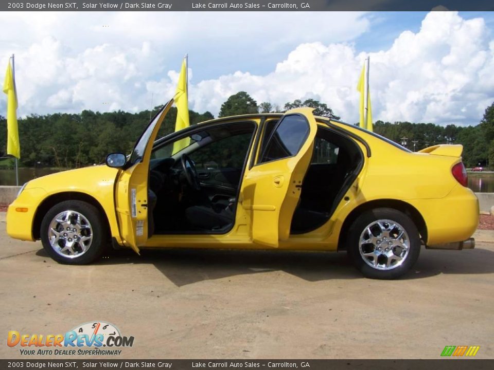 2003 Dodge Neon SXT Solar Yellow / Dark Slate Gray Photo #5