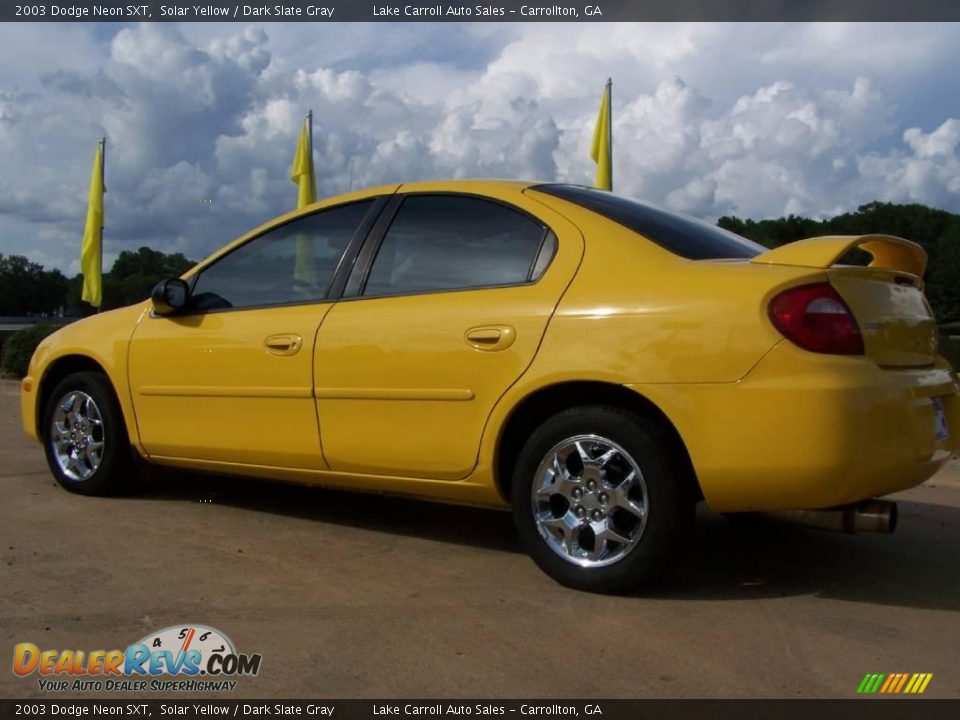 2003 Dodge Neon SXT Solar Yellow / Dark Slate Gray Photo #6