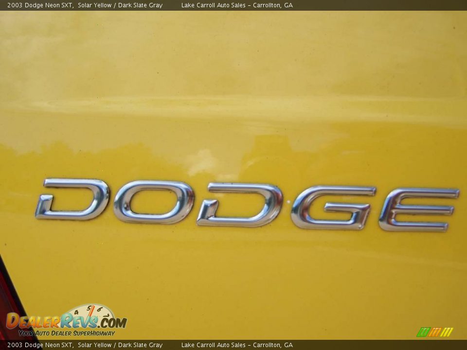 2003 Dodge Neon SXT Solar Yellow / Dark Slate Gray Photo #10