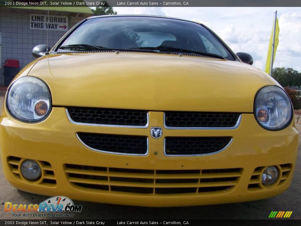 2003 Dodge Neon SXT Solar Yellow / Dark Slate Gray Photo #12