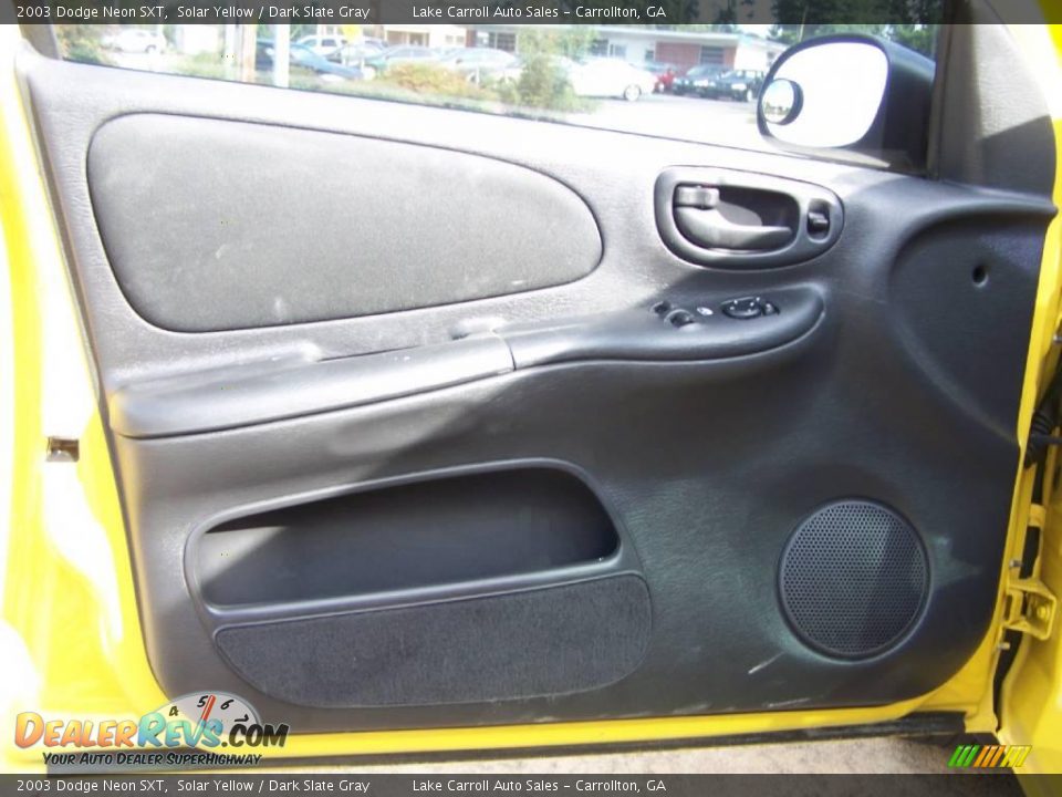 2003 Dodge Neon SXT Solar Yellow / Dark Slate Gray Photo #25