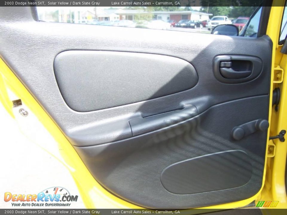 2003 Dodge Neon SXT Solar Yellow / Dark Slate Gray Photo #29