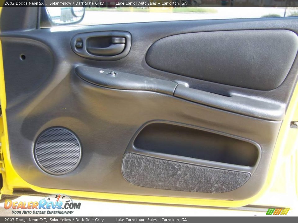 2003 Dodge Neon SXT Solar Yellow / Dark Slate Gray Photo #32