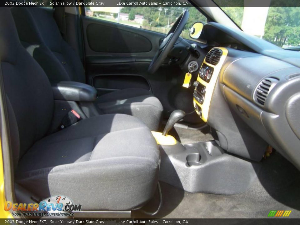 2003 Dodge Neon SXT Solar Yellow / Dark Slate Gray Photo #33