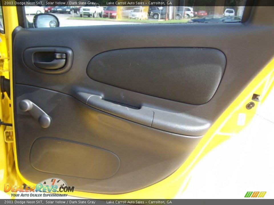 2003 Dodge Neon SXT Solar Yellow / Dark Slate Gray Photo #36