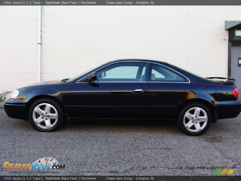 2001 Acura CL 3.2 Type S Nighthawk Black Pearl / Parchment Photo #2
