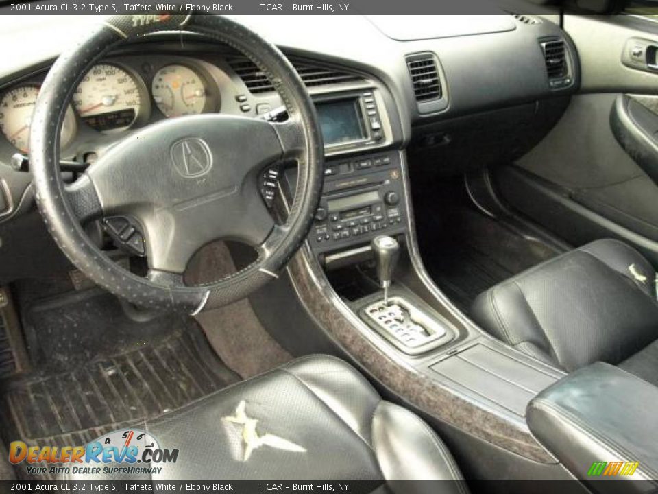 2001 Acura CL 3.2 Type S Taffeta White / Ebony Black Photo #8