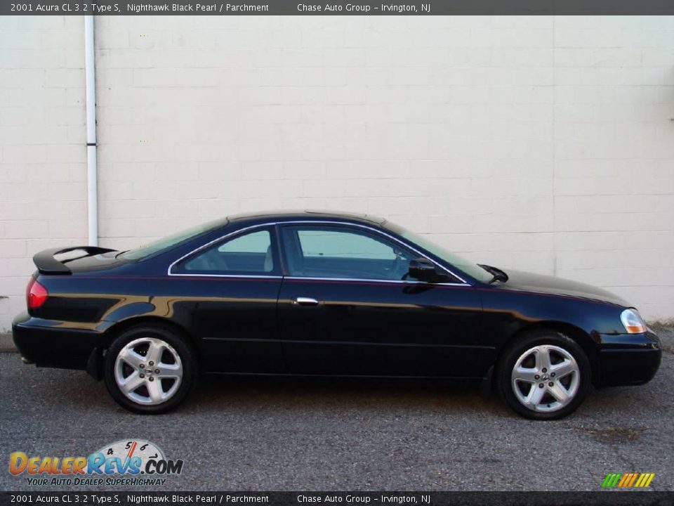 2001 Acura CL 3.2 Type S Nighthawk Black Pearl / Parchment Photo #3