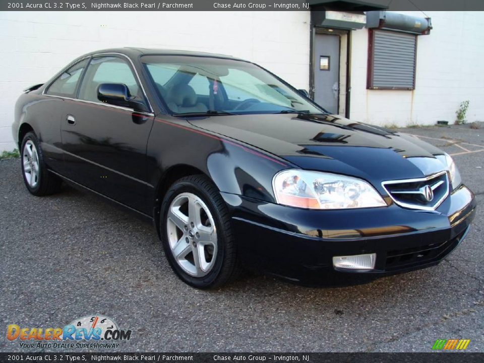 2001 Acura CL 3.2 Type S Nighthawk Black Pearl / Parchment Photo #5