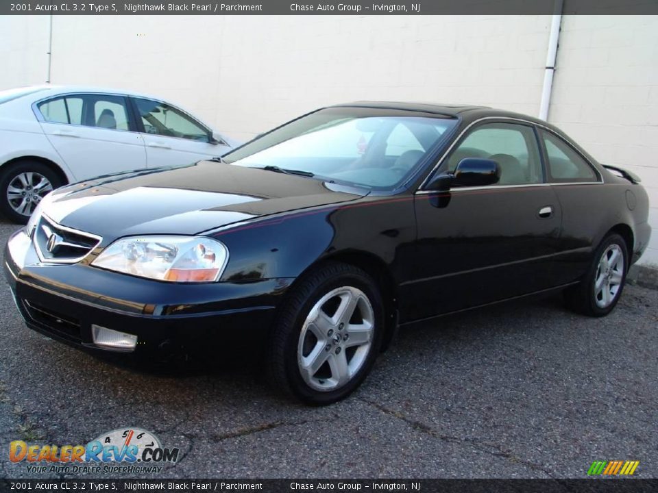 2001 Acura CL 3.2 Type S Nighthawk Black Pearl / Parchment Photo #6
