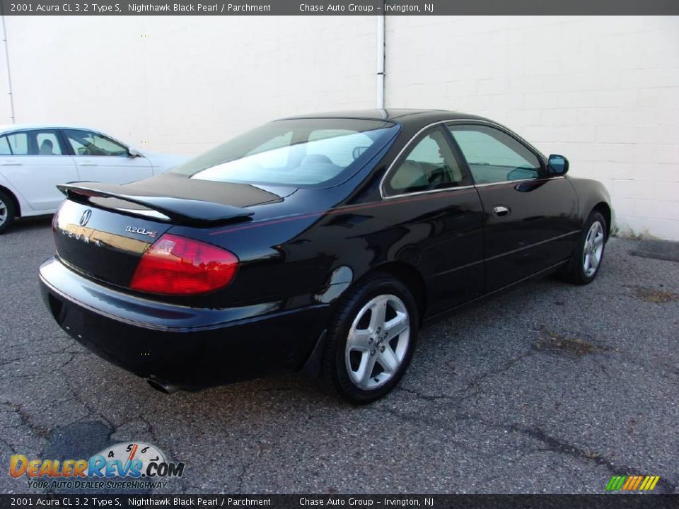 2001 Acura CL 3.2 Type S Nighthawk Black Pearl / Parchment Photo #9