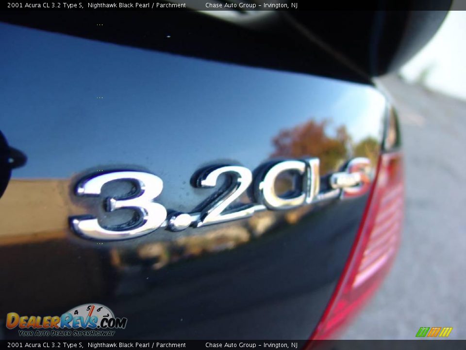 2001 Acura CL 3.2 Type S Nighthawk Black Pearl / Parchment Photo #10