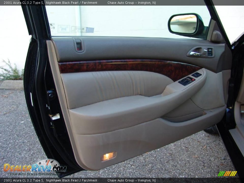 2001 Acura CL 3.2 Type S Nighthawk Black Pearl / Parchment Photo #13