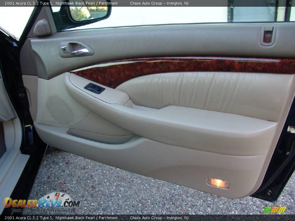 2001 Acura CL 3.2 Type S Nighthawk Black Pearl / Parchment Photo #14