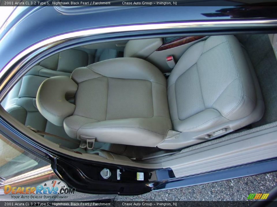 2001 Acura CL 3.2 Type S Nighthawk Black Pearl / Parchment Photo #16
