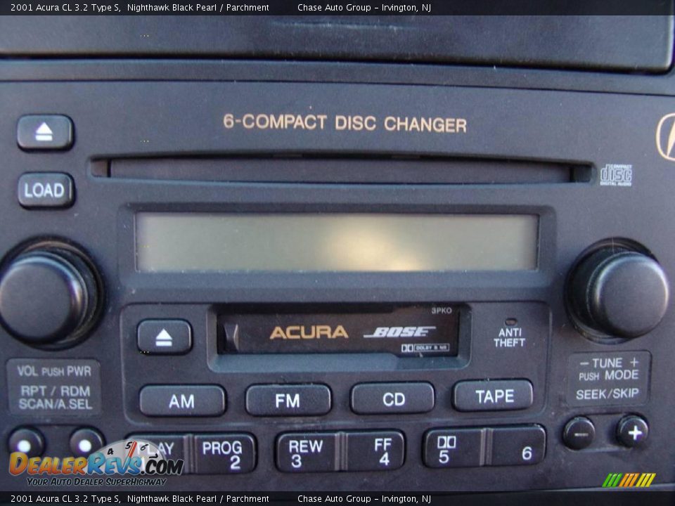 2001 Acura CL 3.2 Type S Nighthawk Black Pearl / Parchment Photo #24