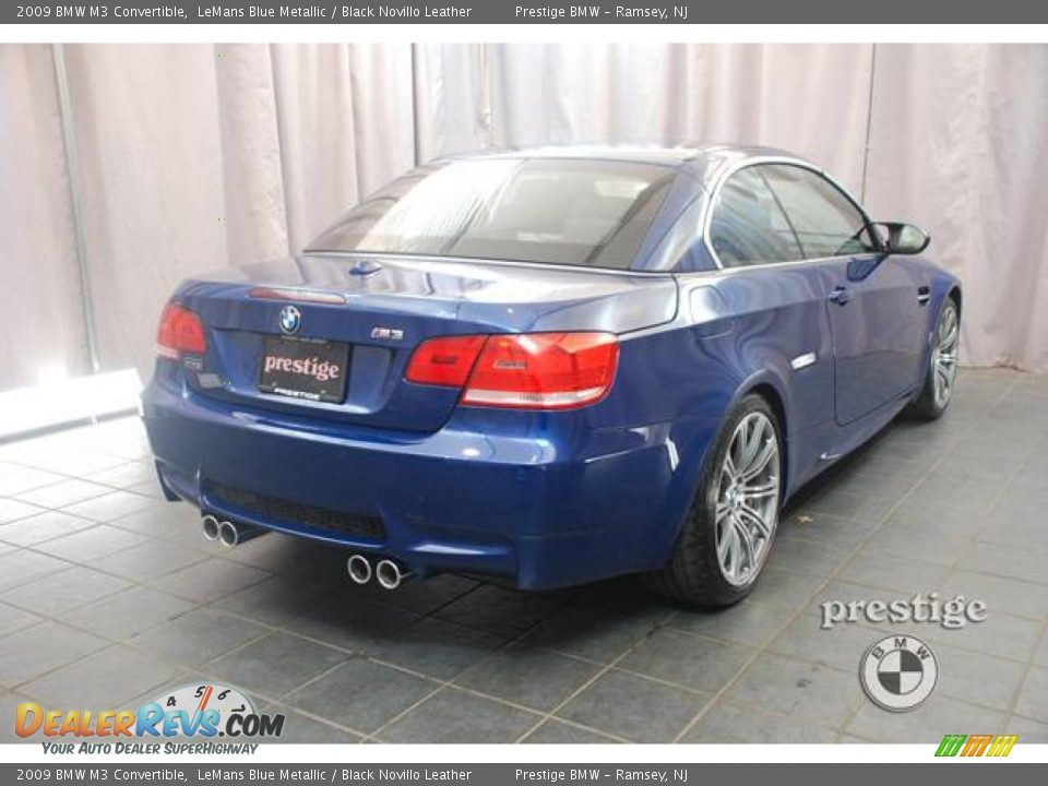2009 BMW M3 Convertible LeMans Blue Metallic / Black Novillo Leather Photo #2