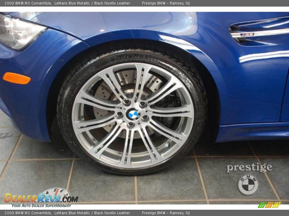 2009 BMW M3 Convertible LeMans Blue Metallic / Black Novillo Leather Photo #7