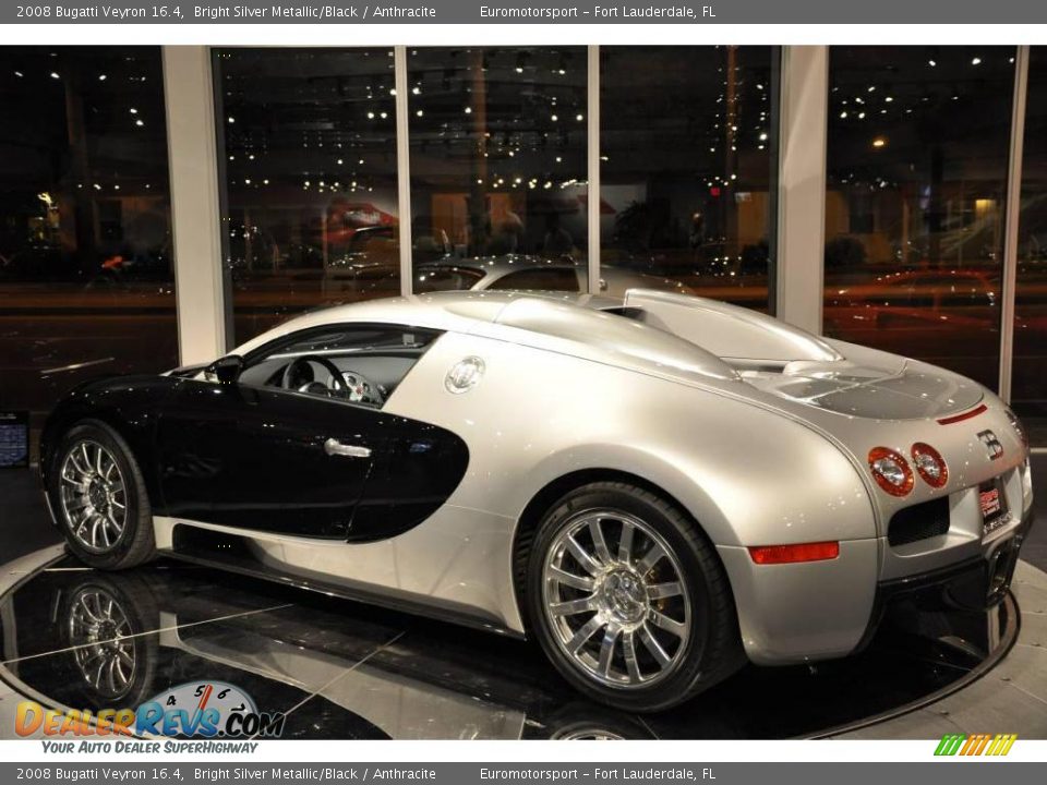 2008 Bugatti Veyron 16.4 Bright Silver Metallic/Black / Anthracite Photo #5