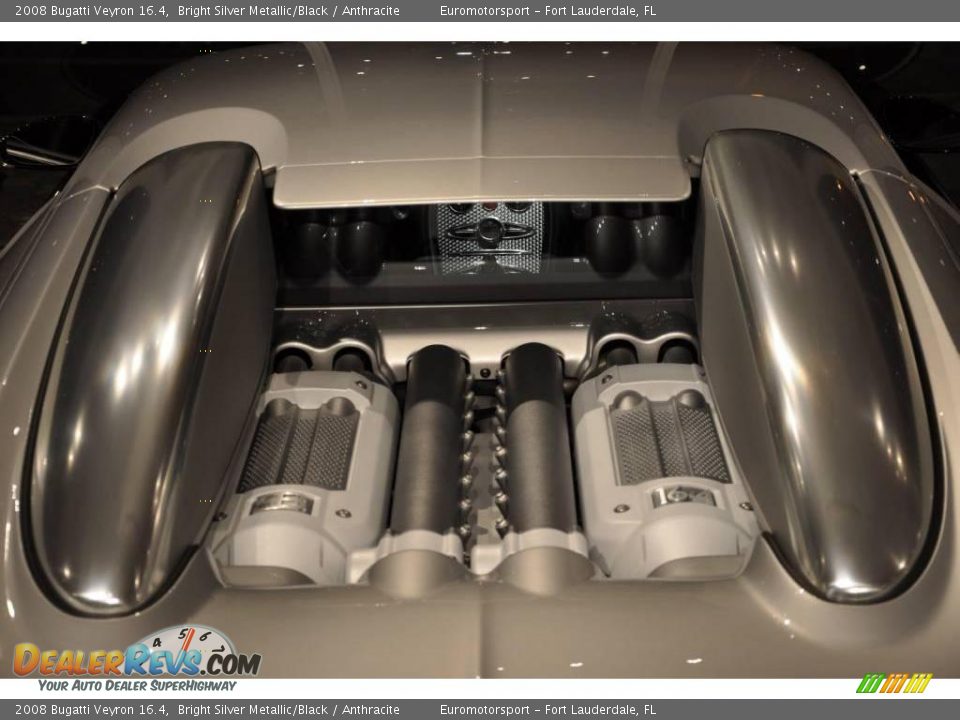 2008 Bugatti Veyron 16.4 8.0 Liter Quad-Turbocharged DOHC 64-Valve VVT W16 Engine Photo #9